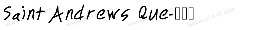 Saint Andrews Que字体转换